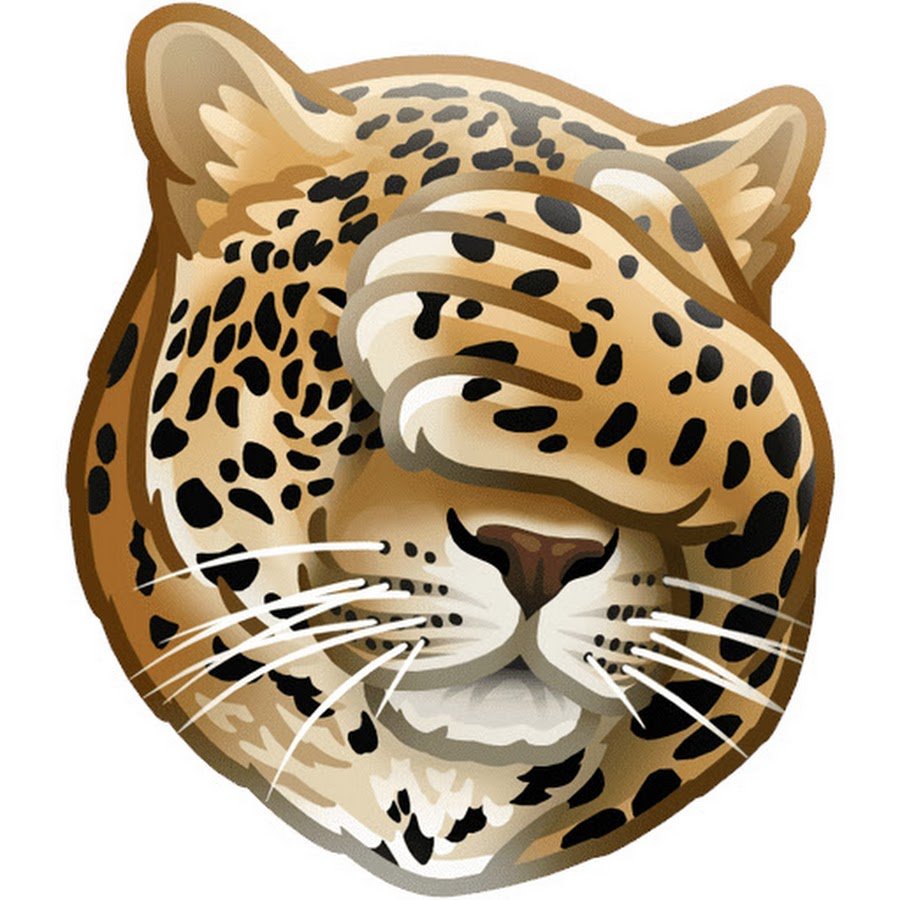 Леопард стикер