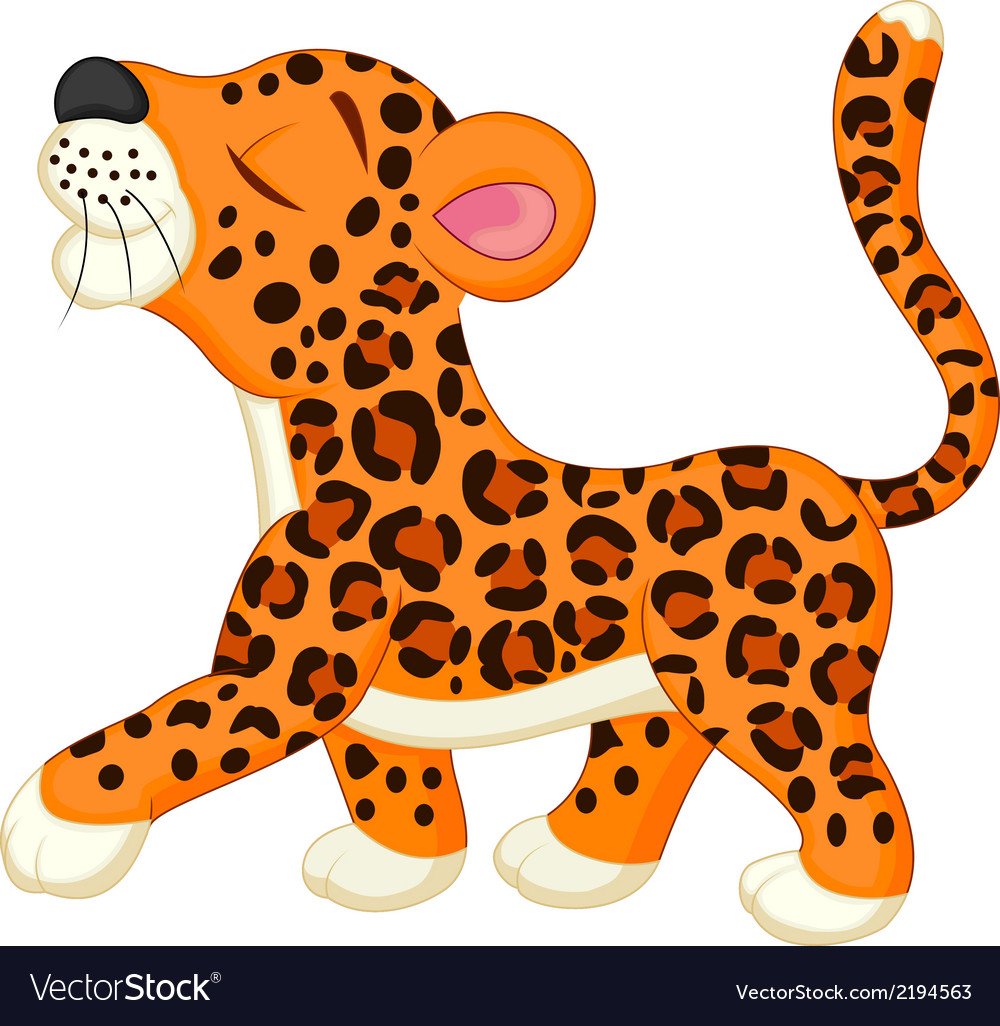 Гепард вектор мультяшный