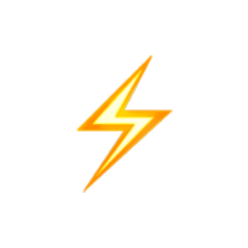 Молния стикер