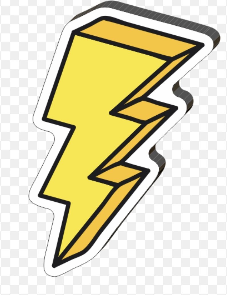 Фото молнии на черном фоне