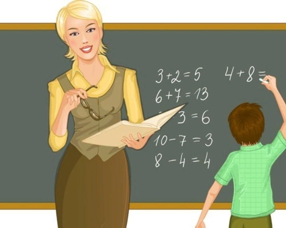 Учительница рисунок