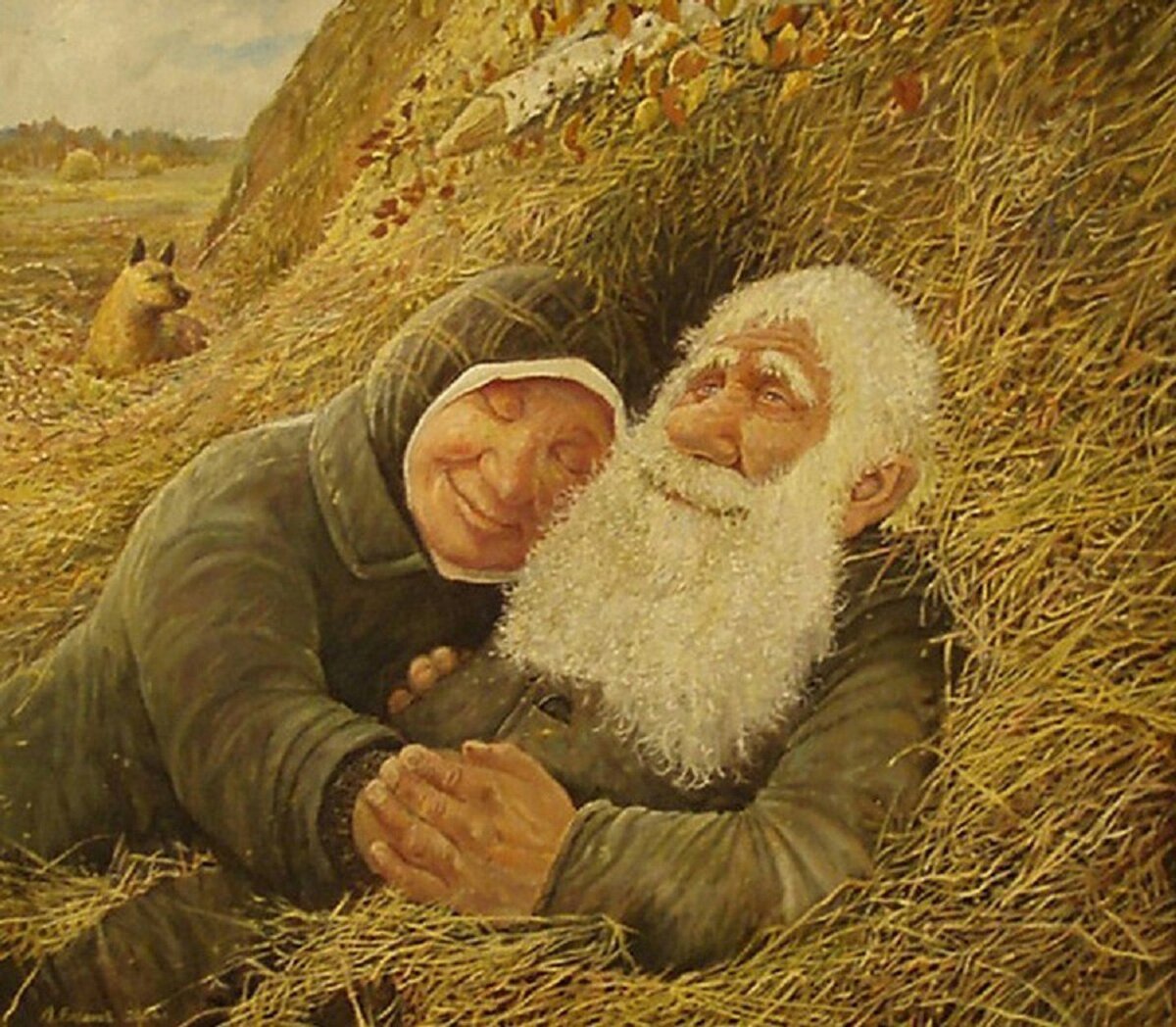 Старик со старухой картинки