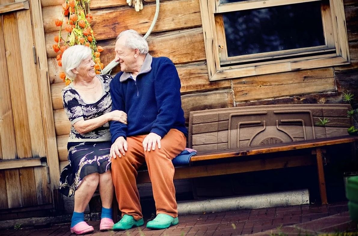 Поцелуй пенсионеров