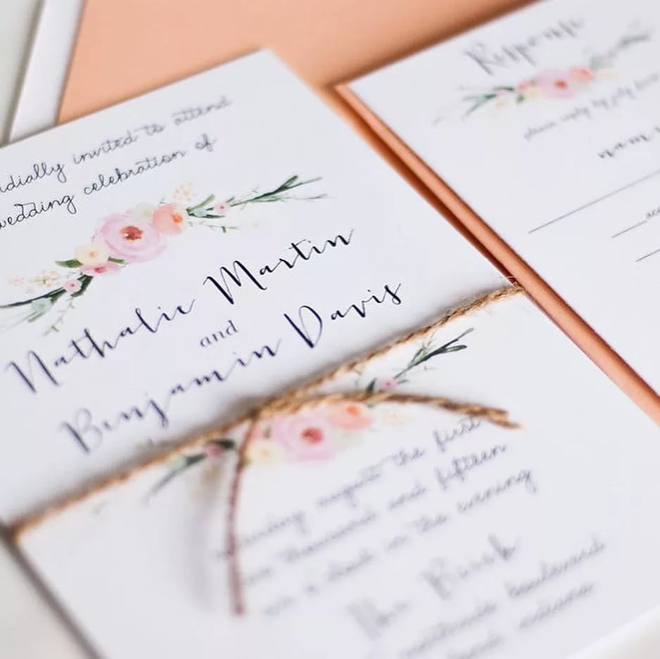 Элегантные приглашения на свадьбу