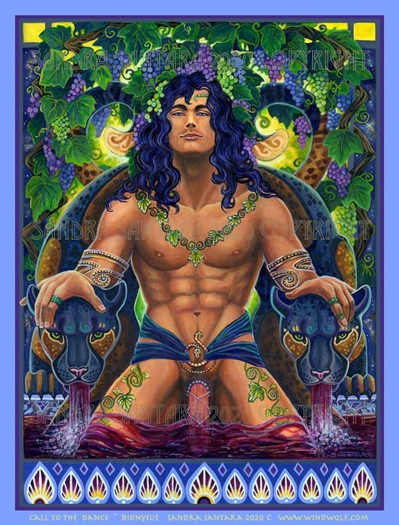 Дионис рисунок мультяшный