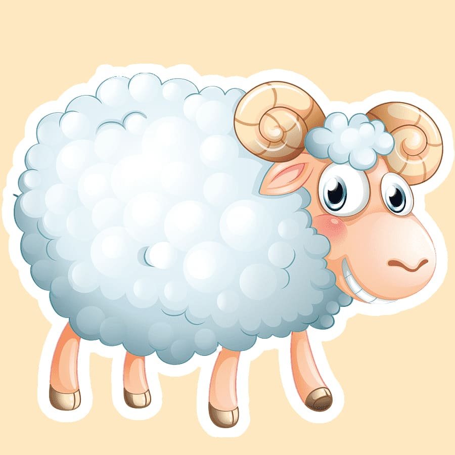 Фон для презентации барашек Рассел