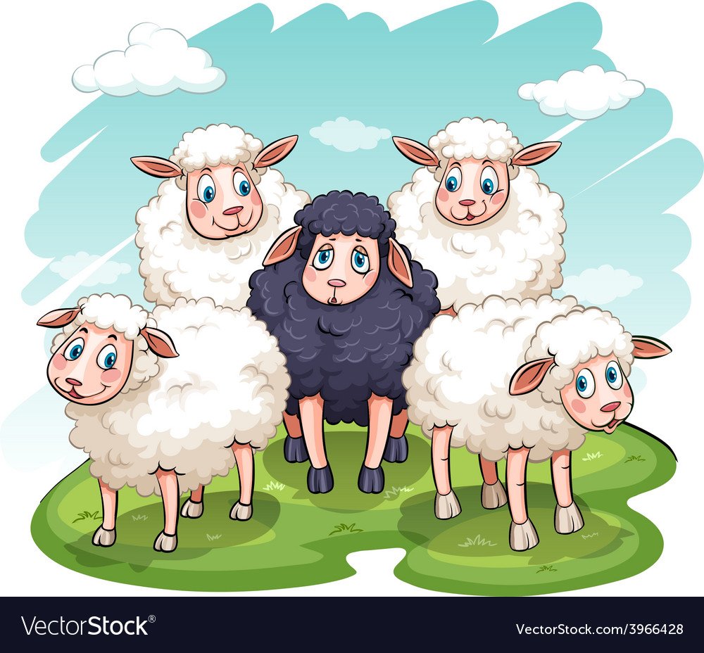 Бараны и овцы Рисованные