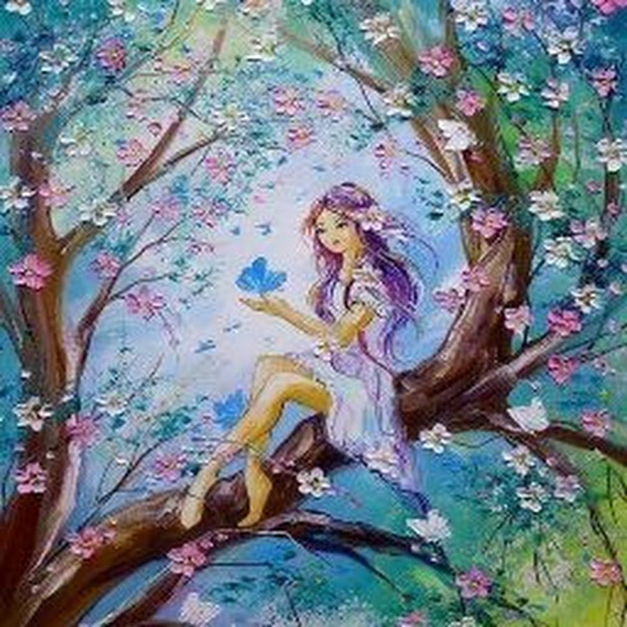 Весна гуашью