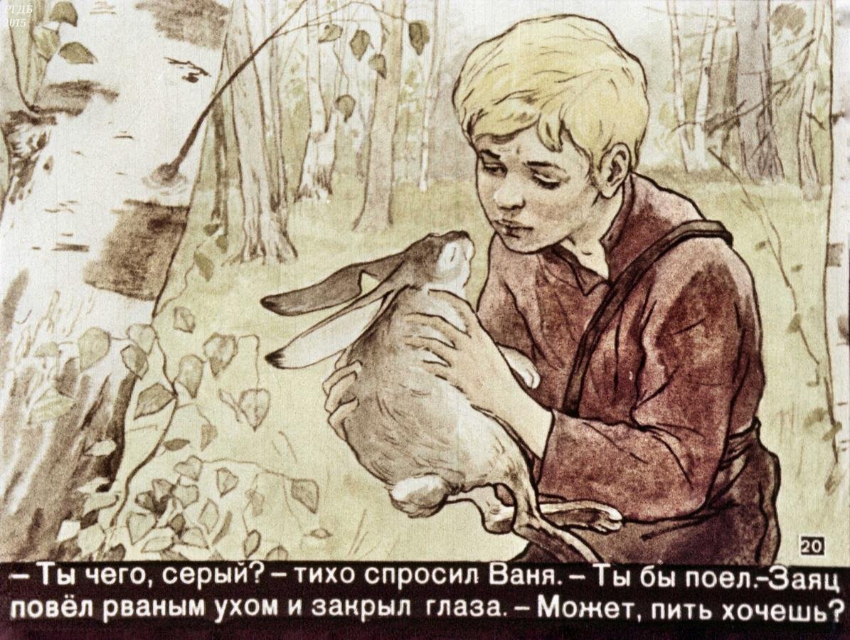 Паустовский заячьи лапы иллюстрации