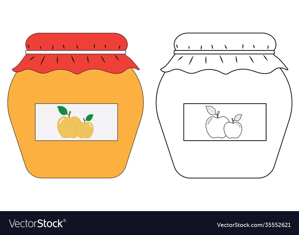 Банка Черничного варенья для детей