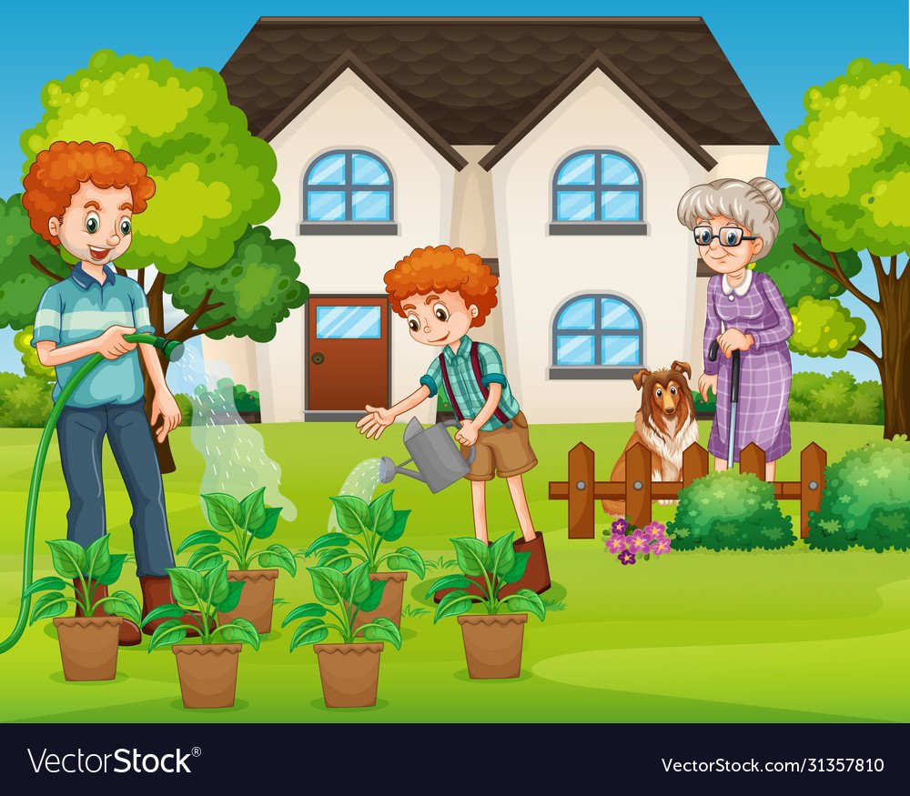 Дом семья картинки мультяшные