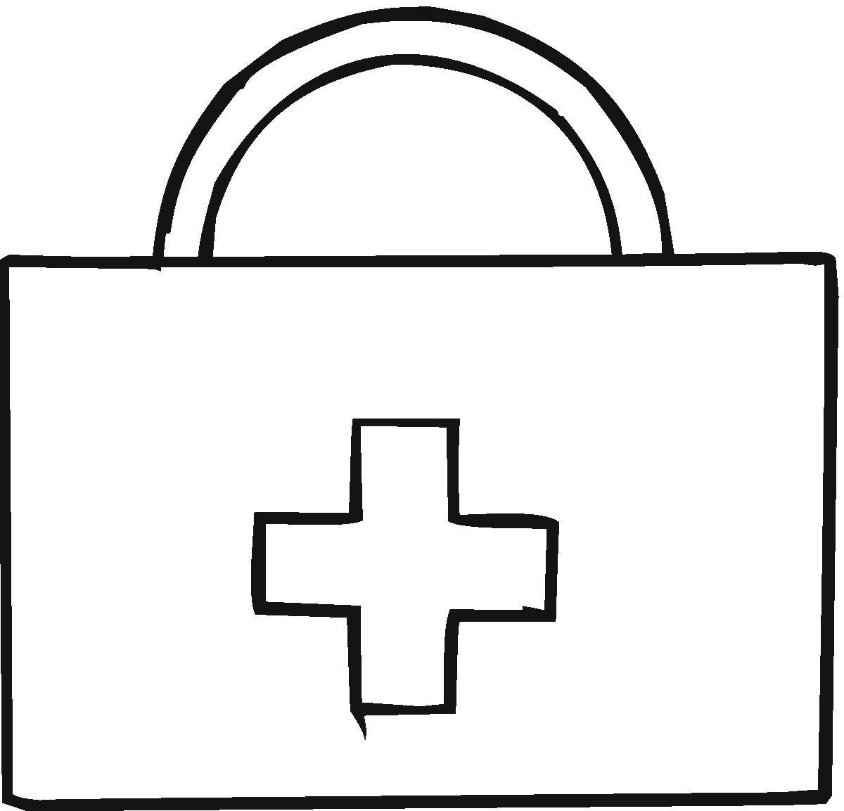 Аптечка раскраска для детей