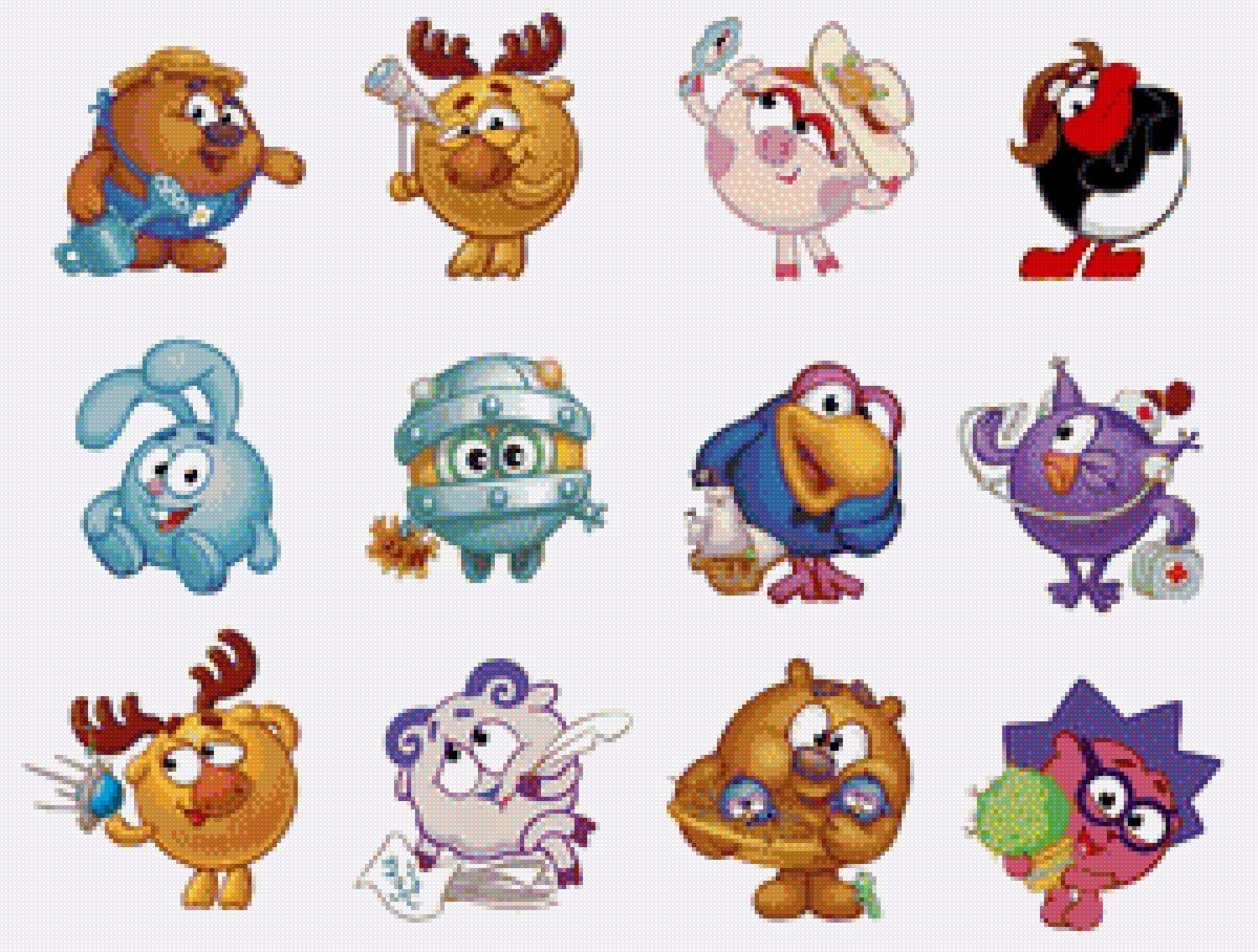 Смешарики лого вектор