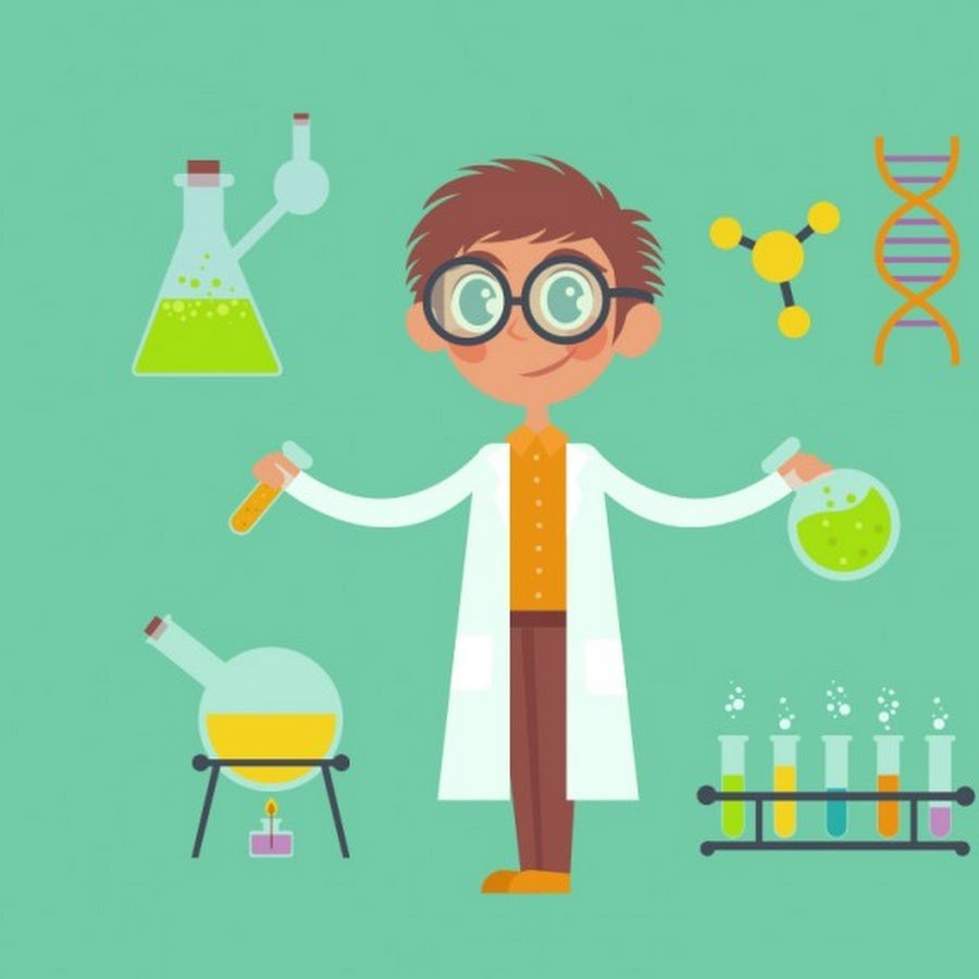 Векторная иллюстрация ученый