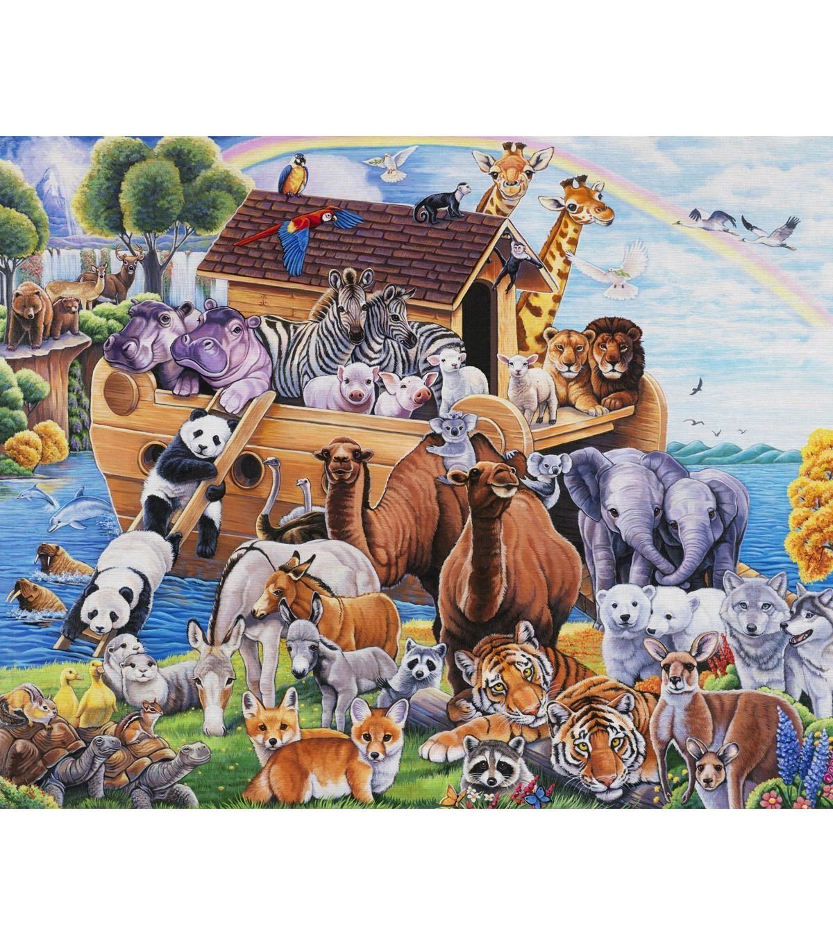 Ной выпускает ворона из ковчега