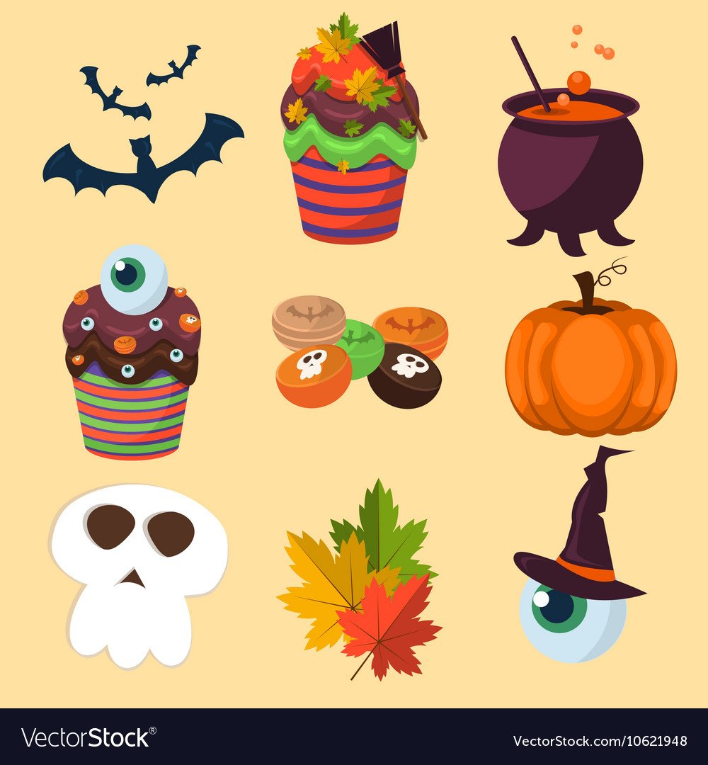 Персонажи Хэллоуина смотрящие на часы