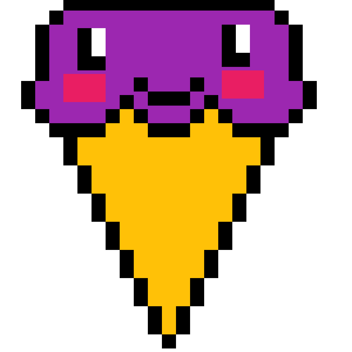 Мороженое по клеточкам в тетради