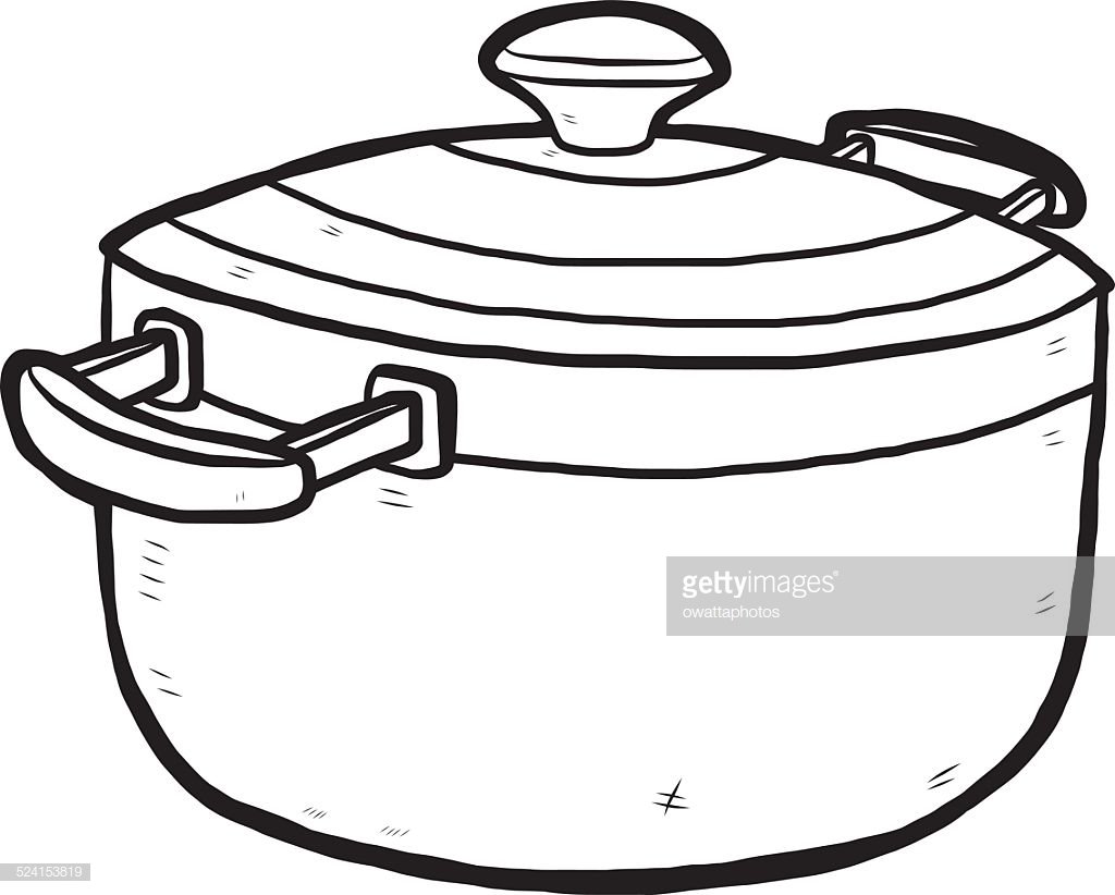 Рисунок кастрюли с крышкой