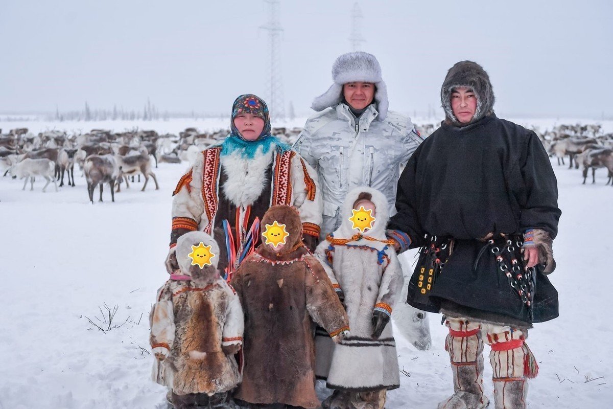 Северное сияние Ямал ненцы