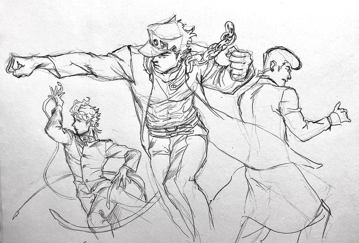 Легкие рисунки Джоджо