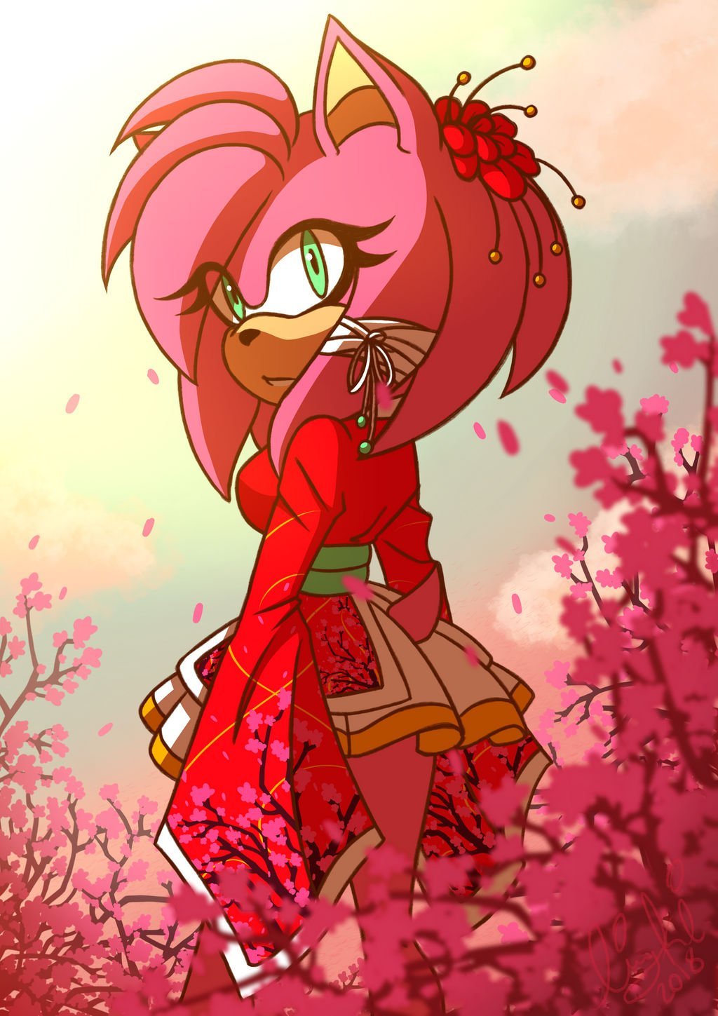 Эми Роуз аниме красивая