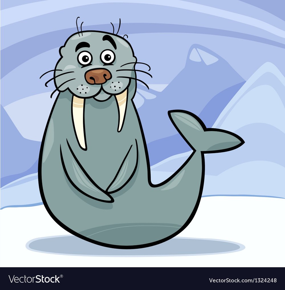 Тюлень Балтийский мультяшный