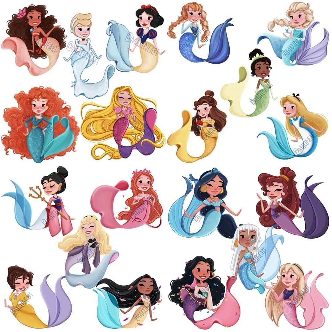Стикеры Дисней принцессы