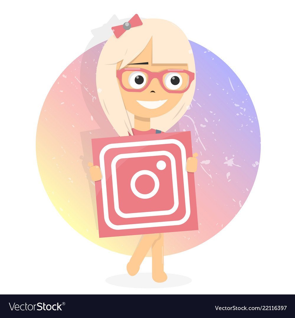 Инстаграма мультяшная