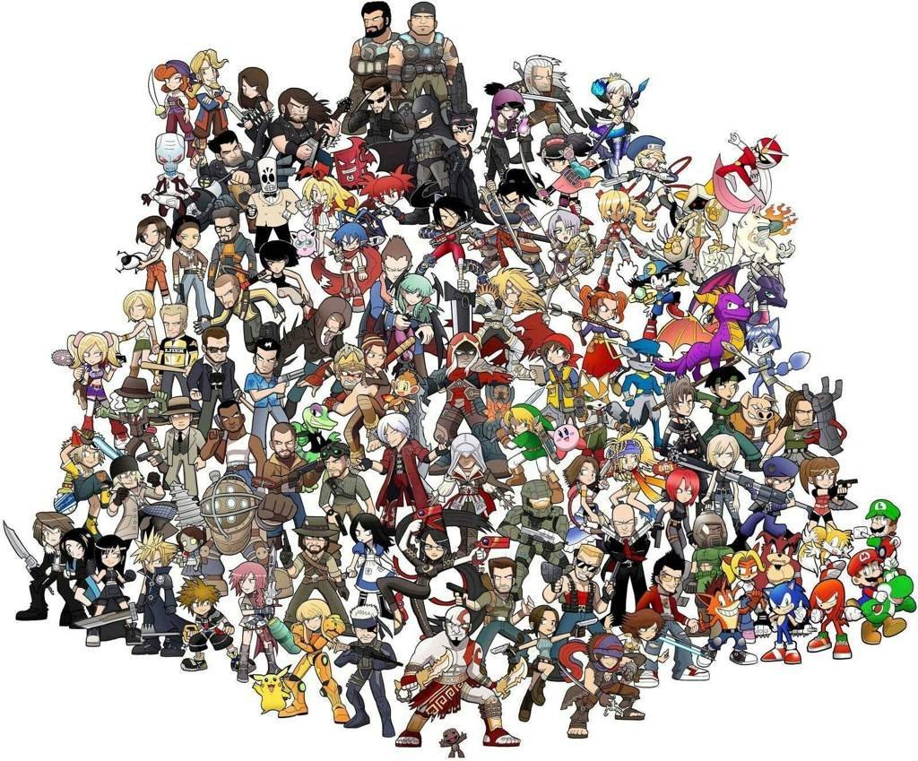 Много персонажей