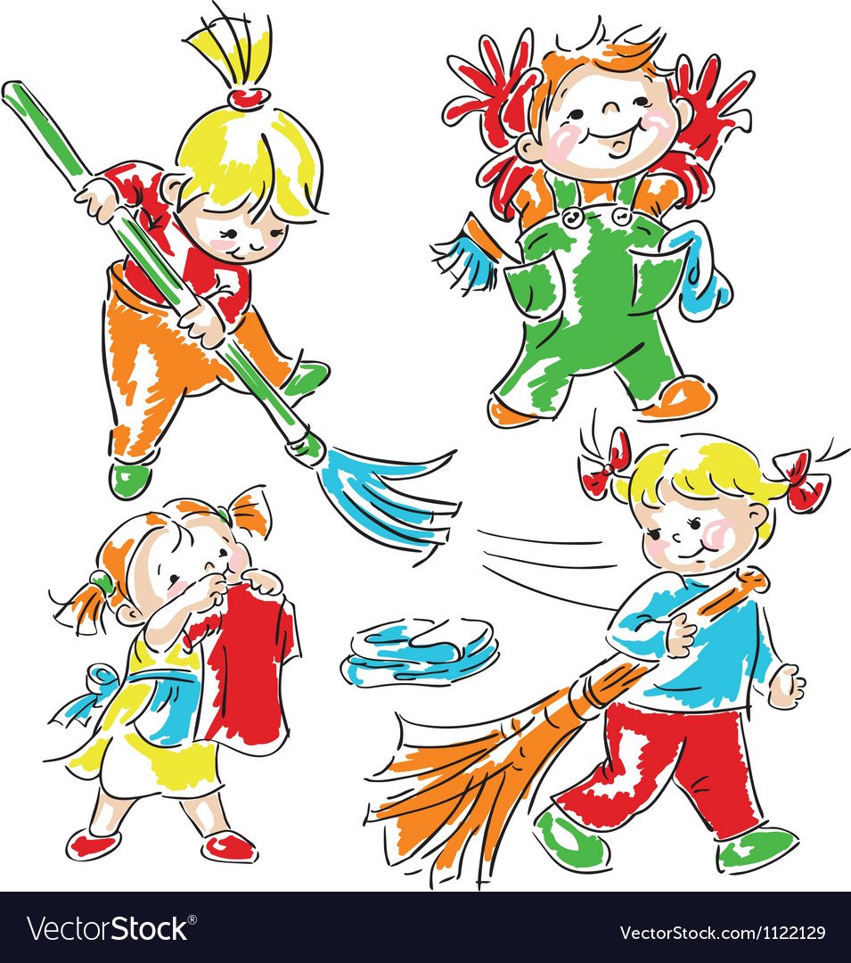 Мамины помощники на прозрачном фоне