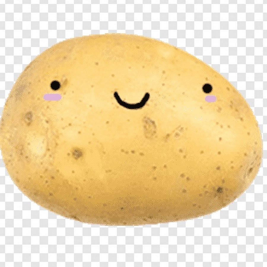 Картошка улыбается