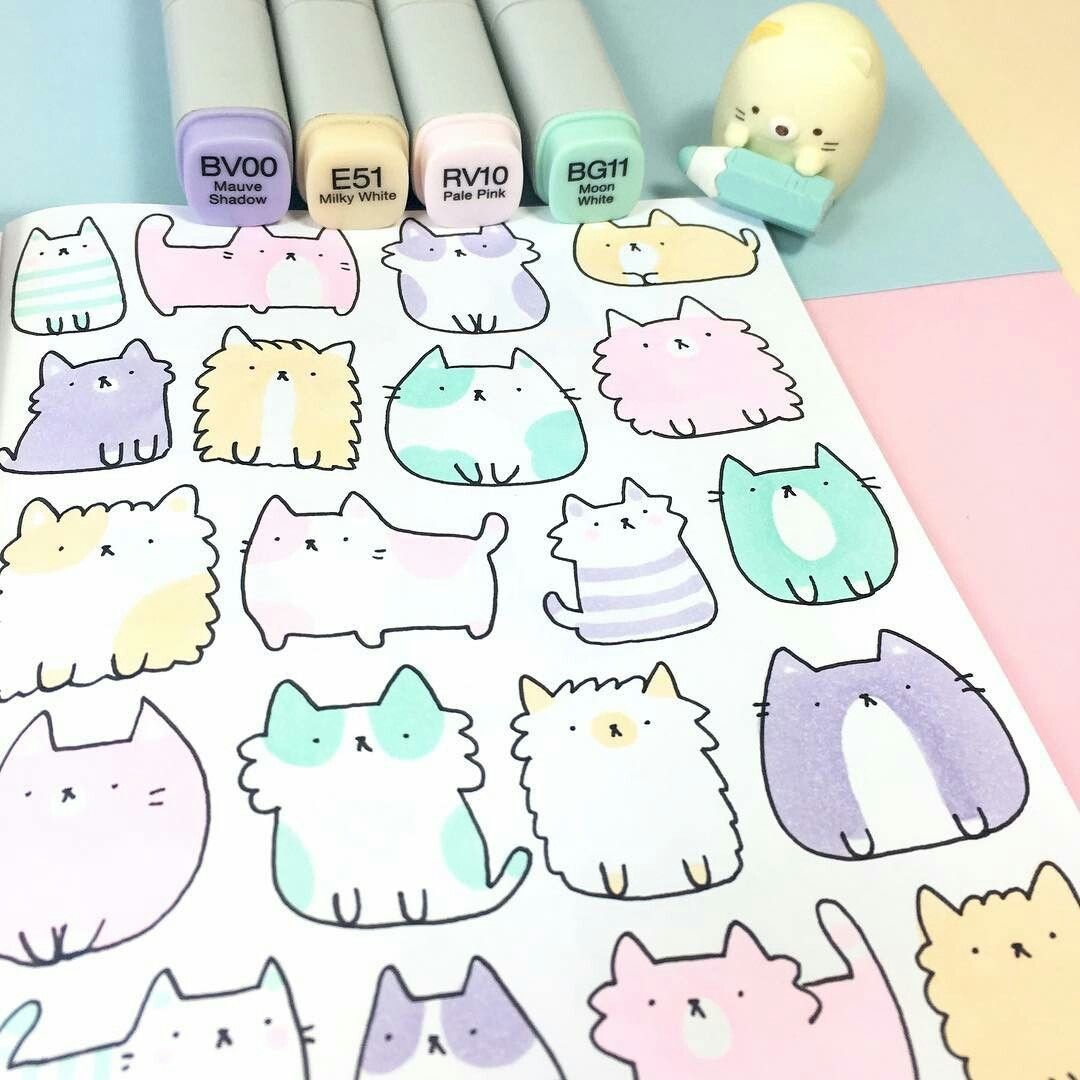 Милые каракули для срисовки