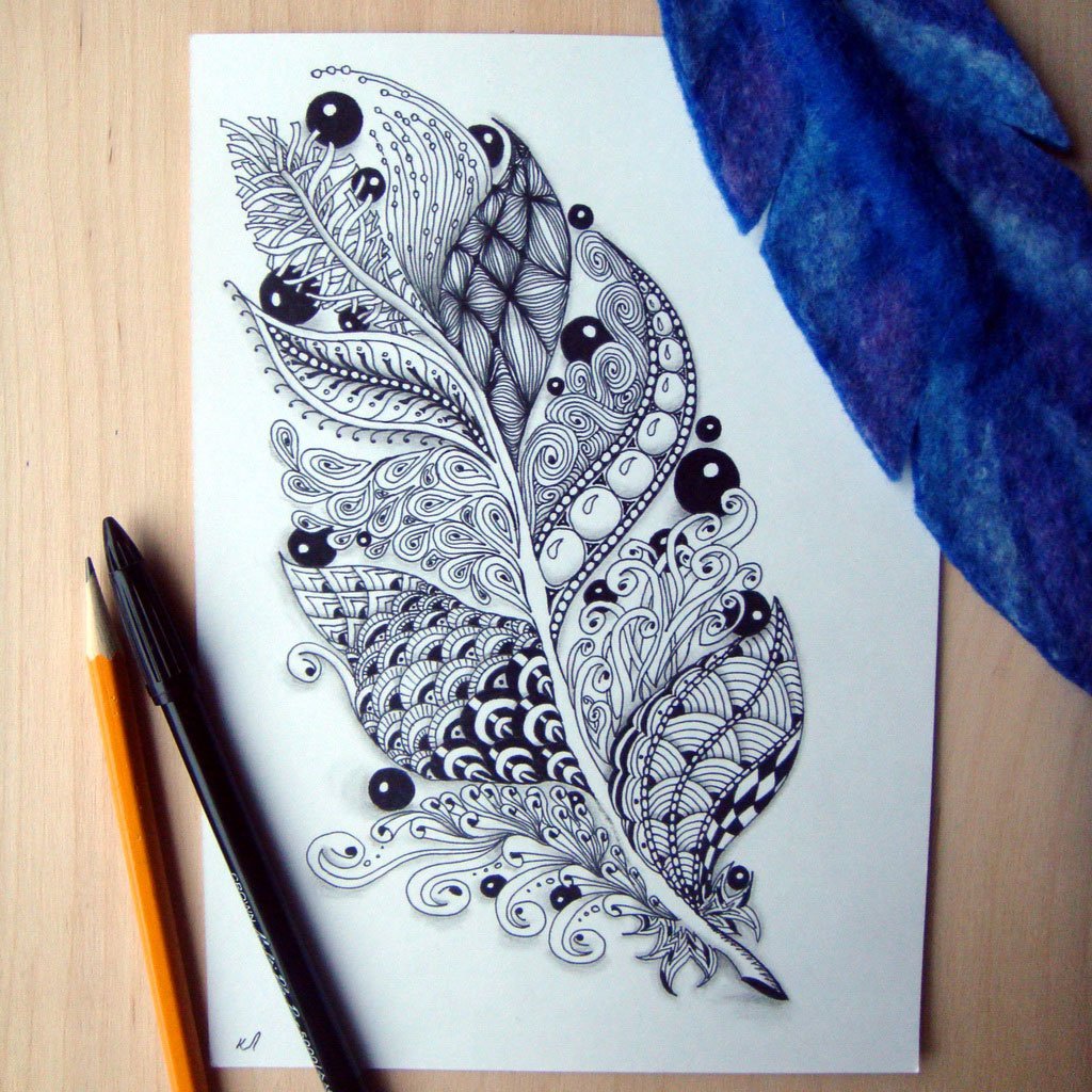 Зентангл дудлинг зенарт