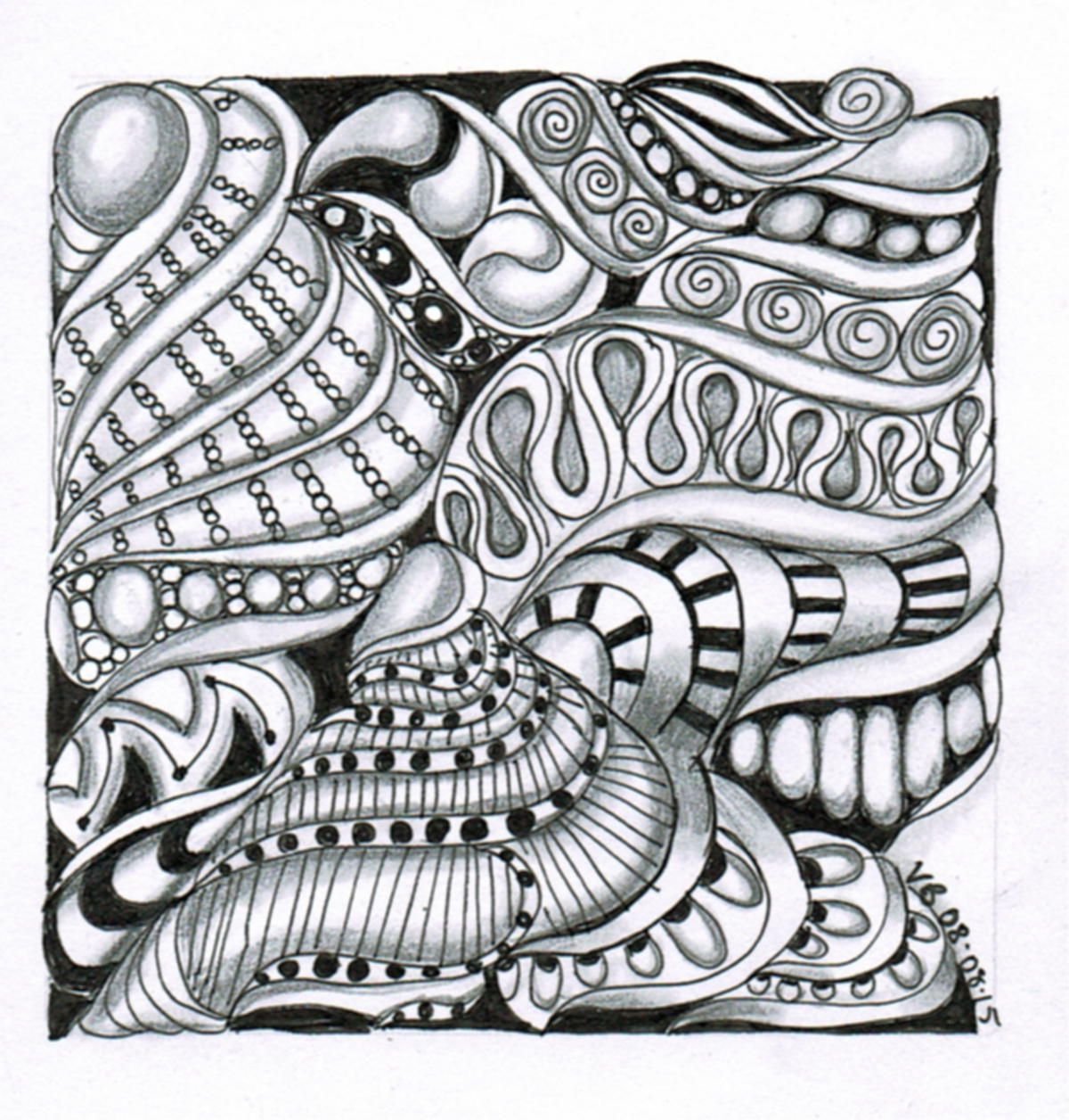 Кораллы Зентангл