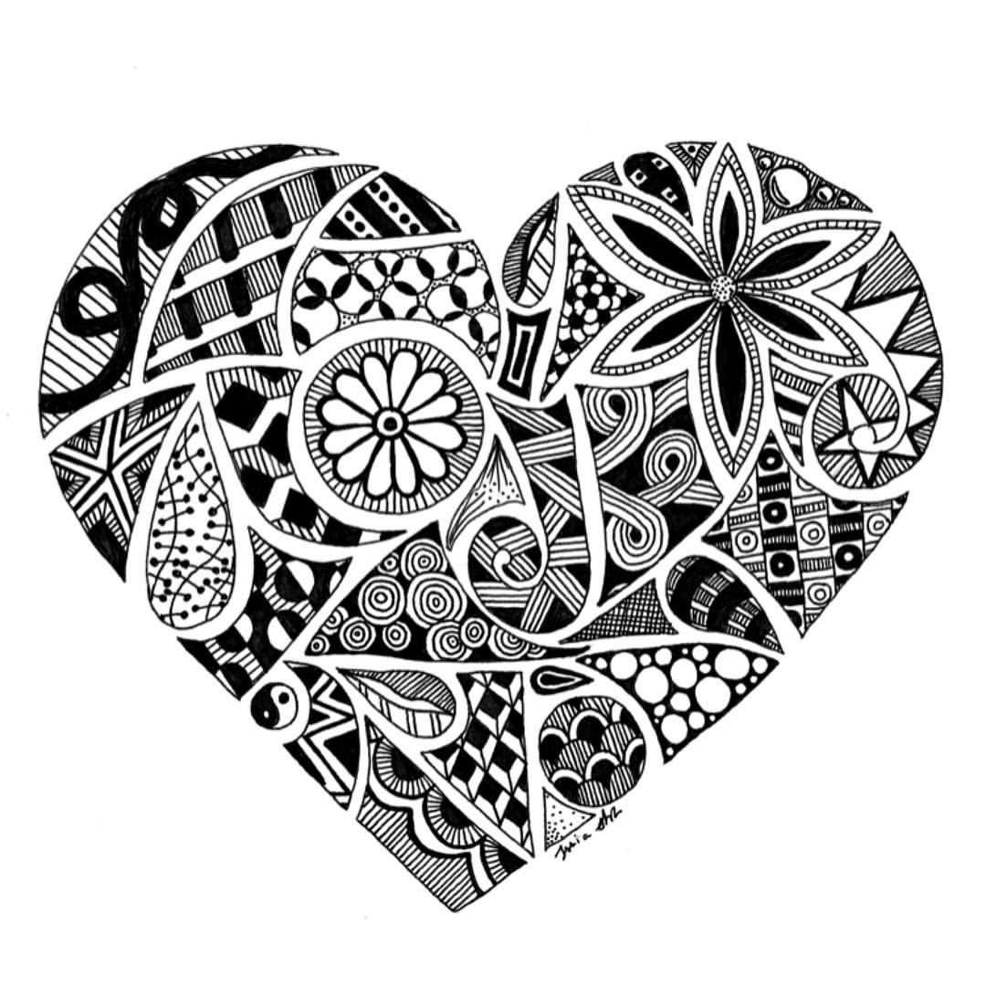 Дудлинг сердце