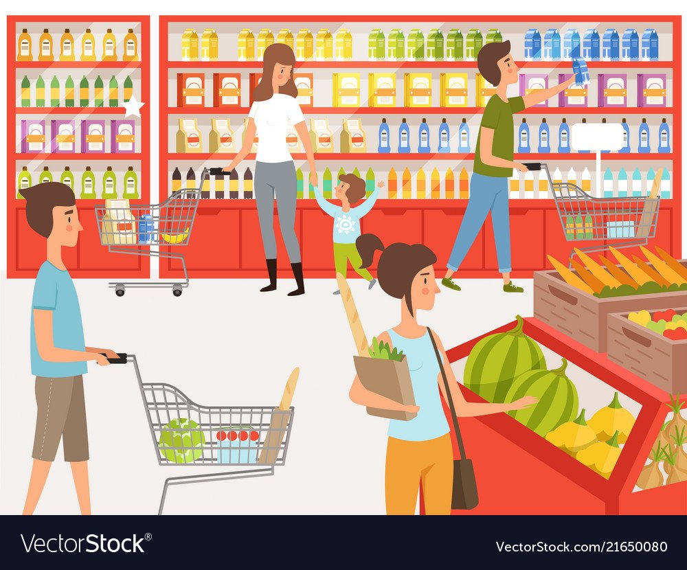 Нарисованный супермаркет