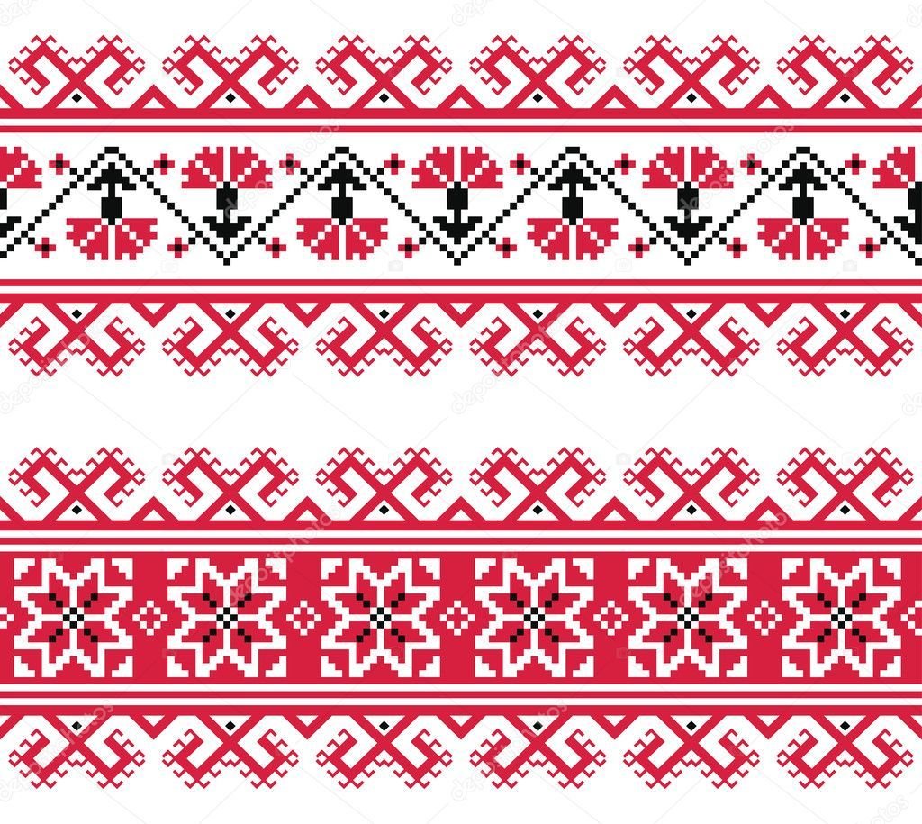 Вышиванка украинская вектор