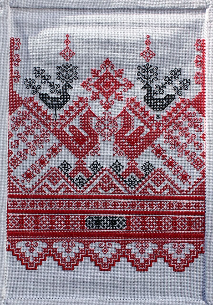 Русская народная вышивка орнамент рушник