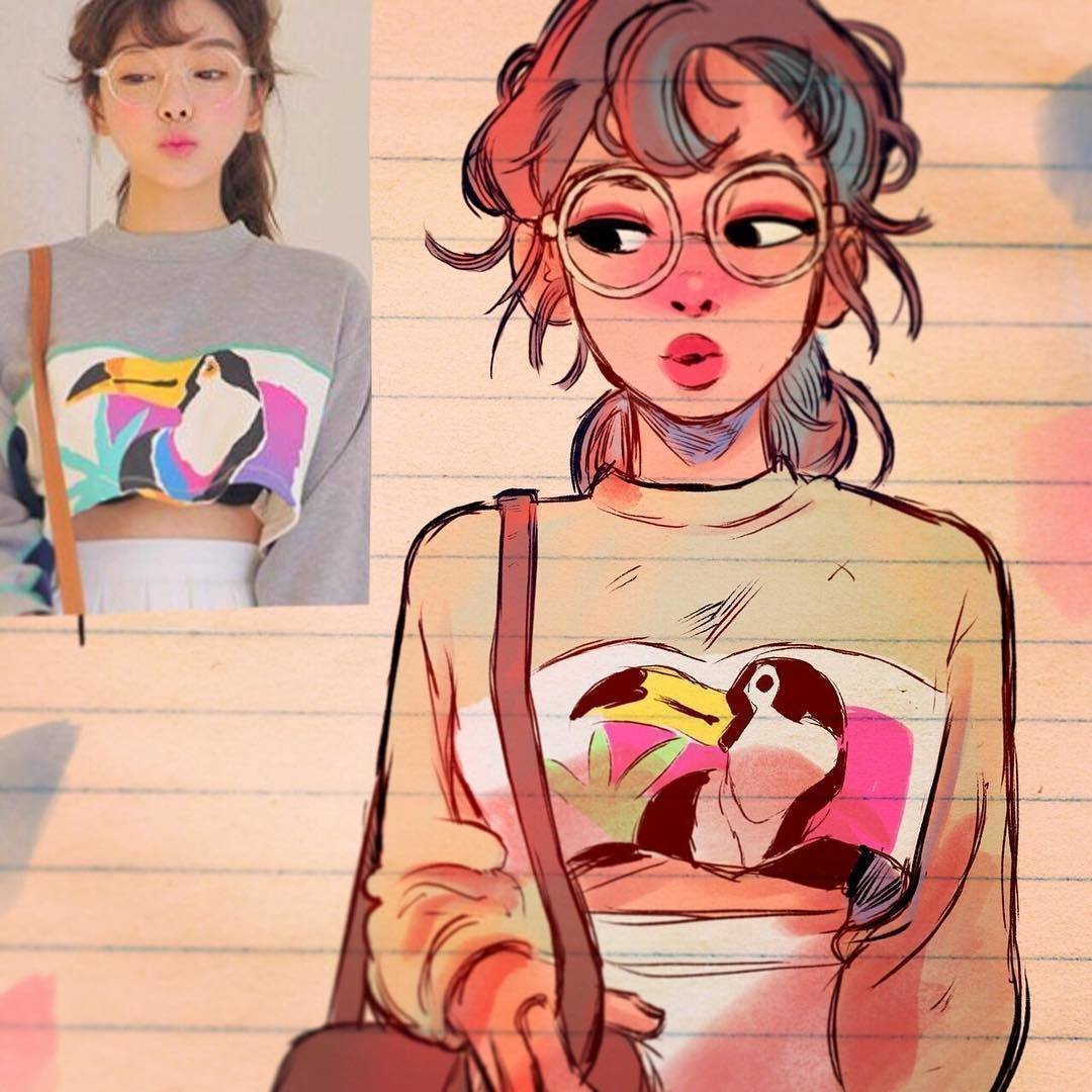 Девочка в стиле арт