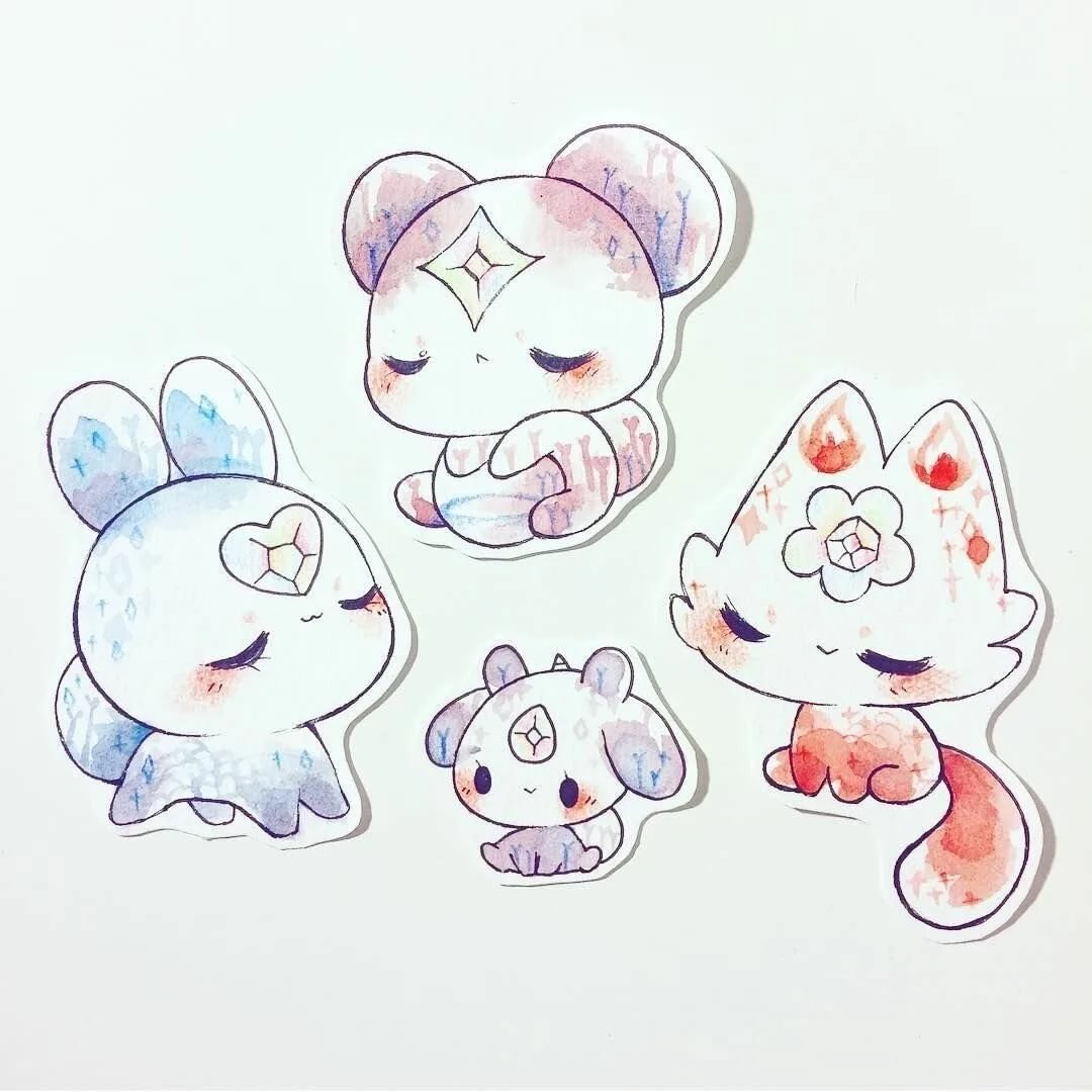 Милые лёгкие рисуночки