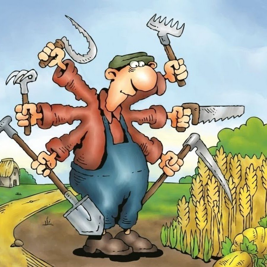 Огород карикатура