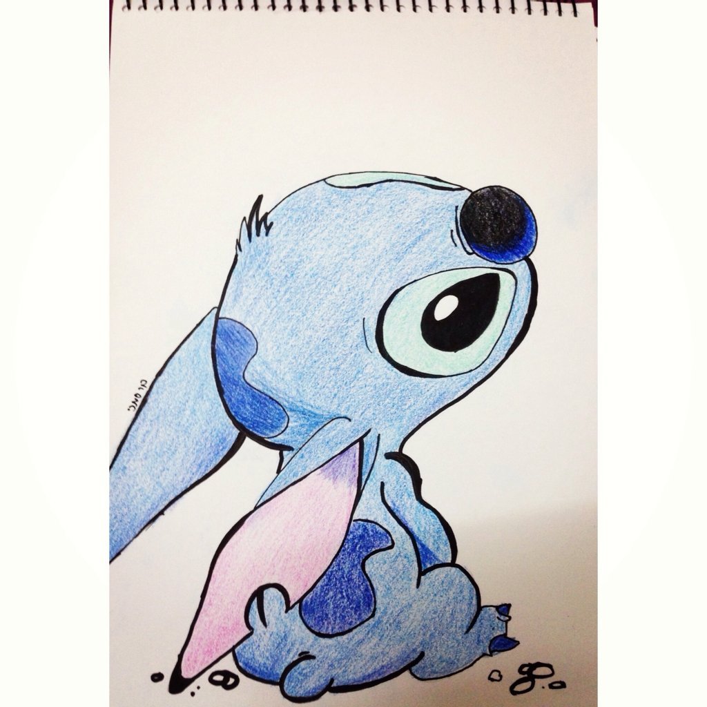 Стич для срисовки легко