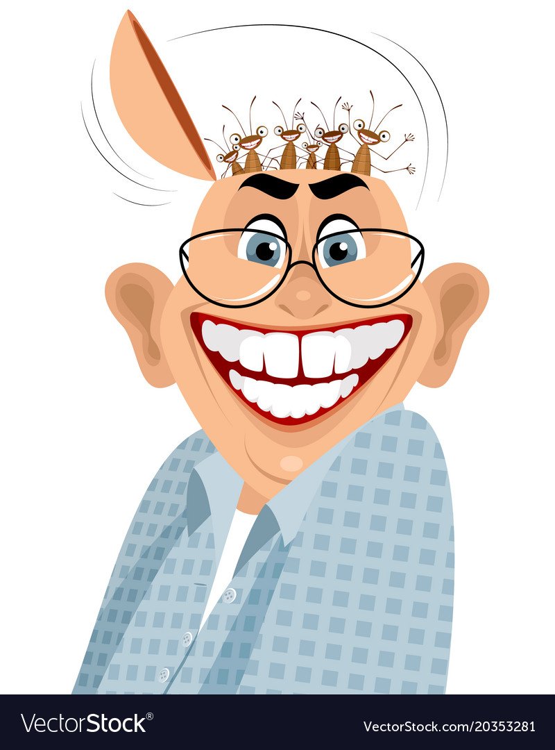 Тараканы в голове карикатуры