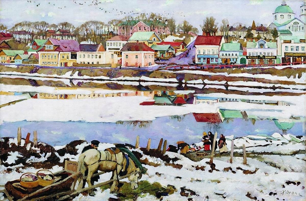 Константин Юон парад на красной площади