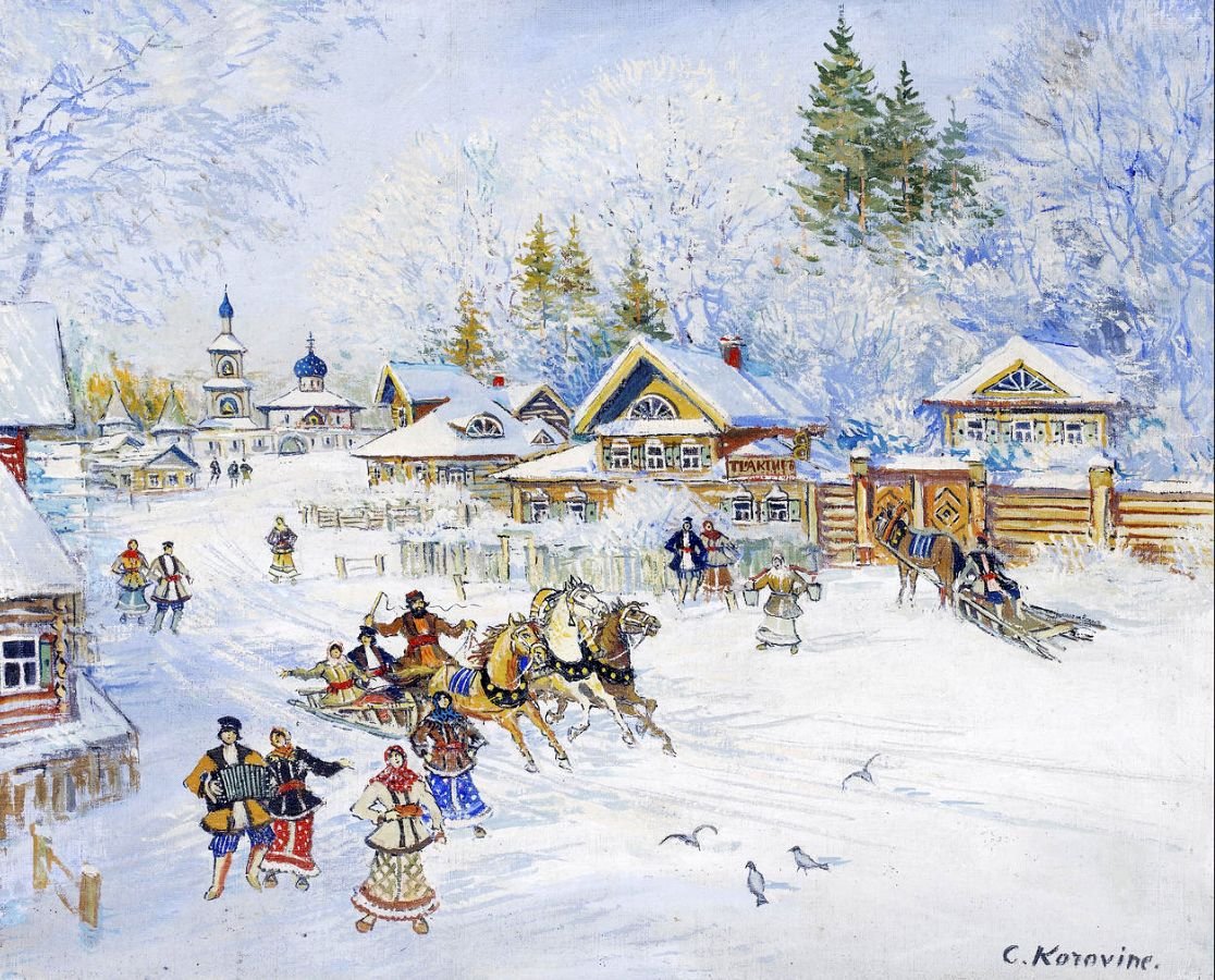 Юон Константин Федорович картины зима