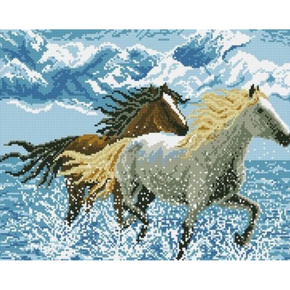 Алмазная мозаика лошадь 40х50 wxsa2632