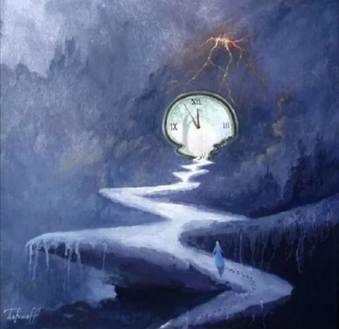 Река времени-живопись