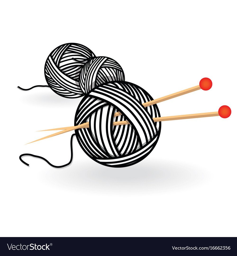 Клубок пряжи в векторном виде