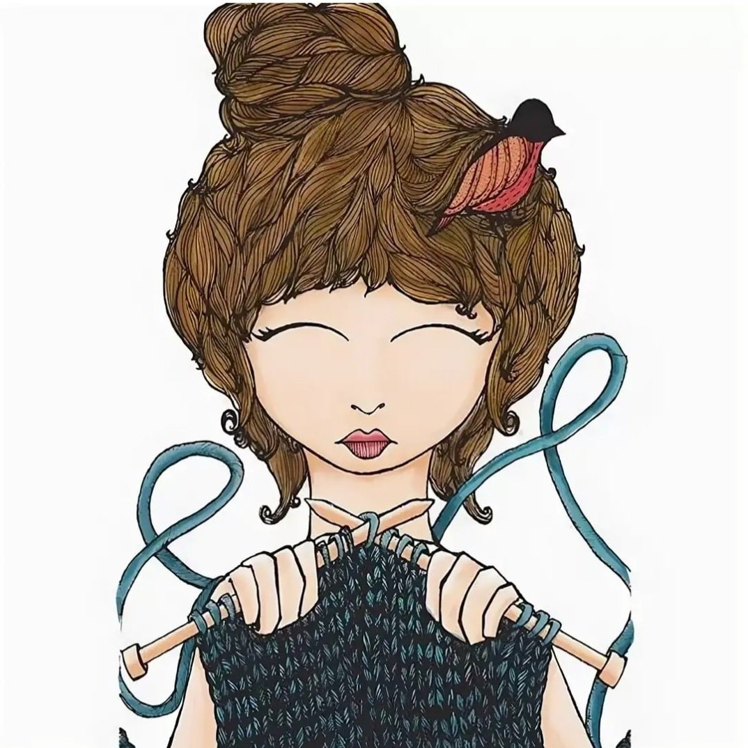 Иллюстрации вязальщица