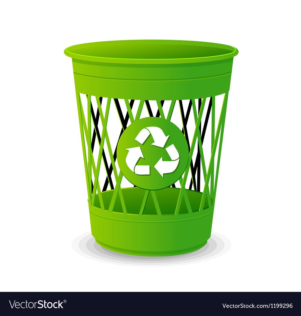 Корзина для мусора на прозрачном фоне